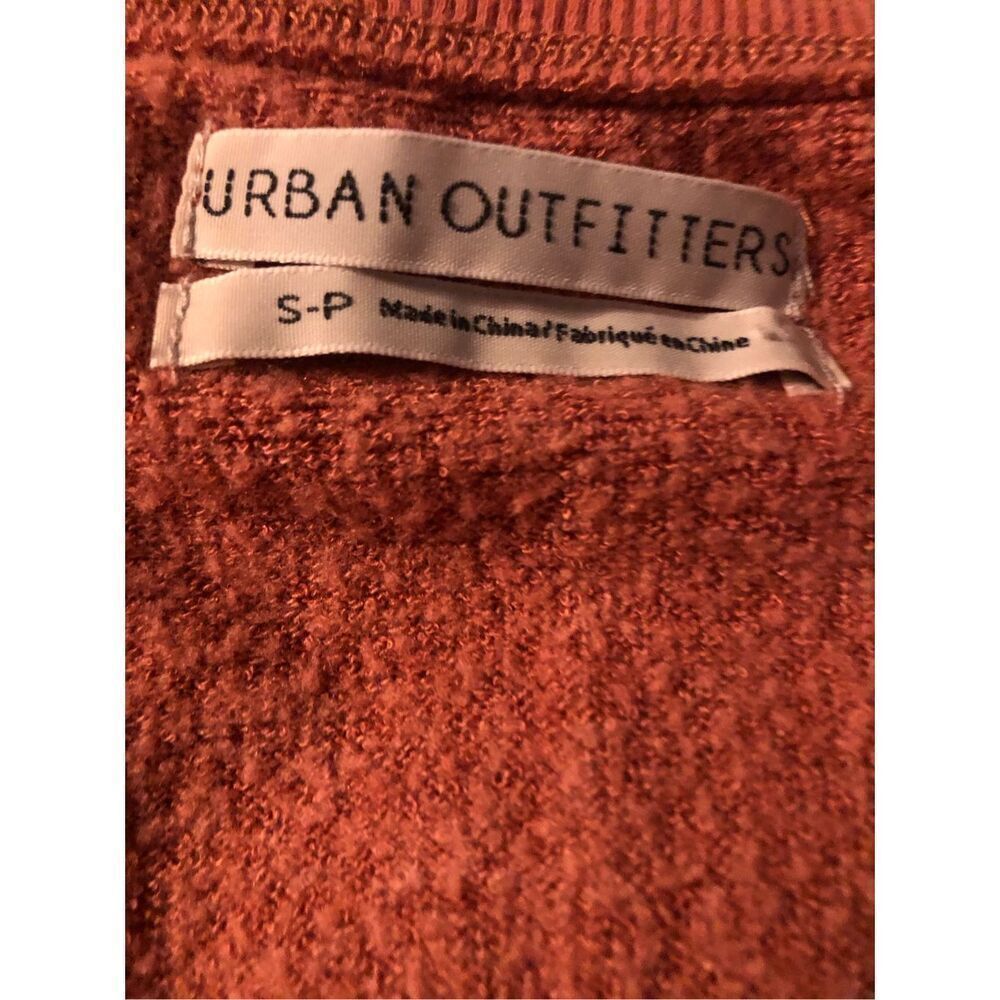 Urban Outfitters super soft slouchy pullover orange asymmetrical lightweight swe - Picture 9 of 11
